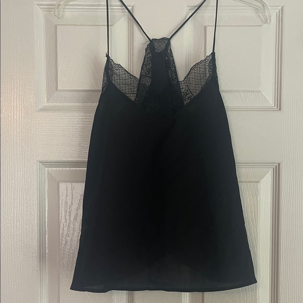 Black Lace Camisole Top